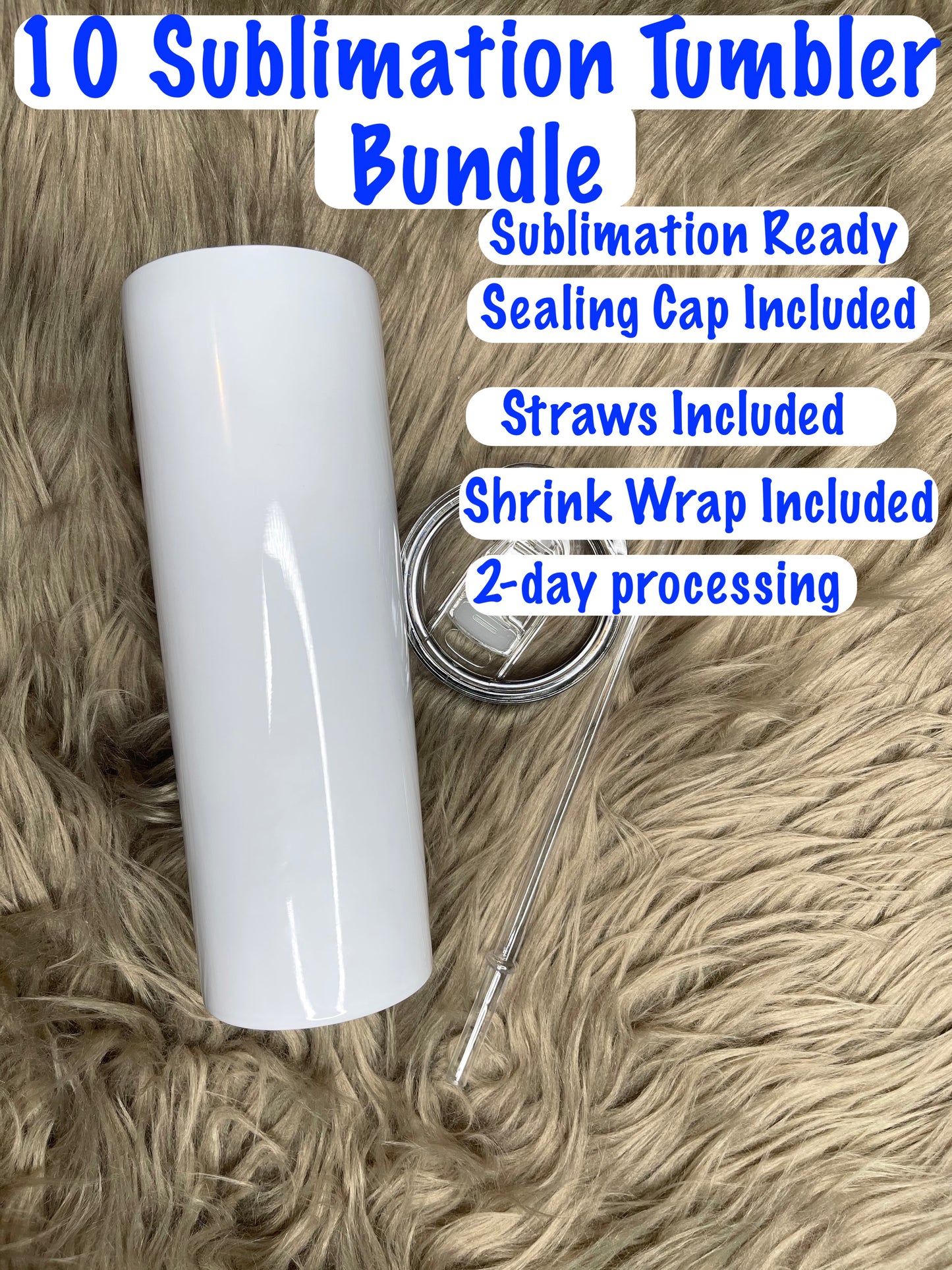 20 oz Sublimation Tumbler 10 pack | Sublimation Blanks Bulk
